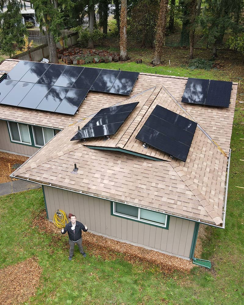 Solar Panels installed at home