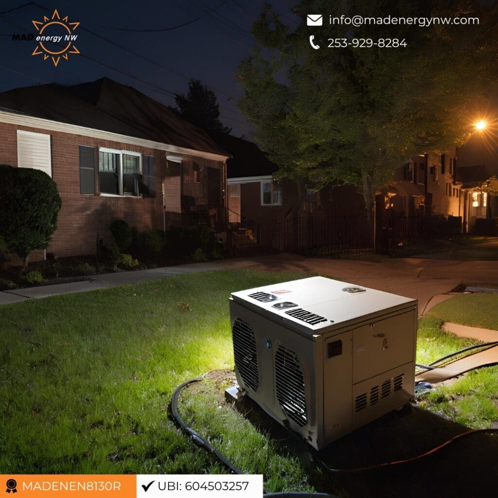 back up generator leak