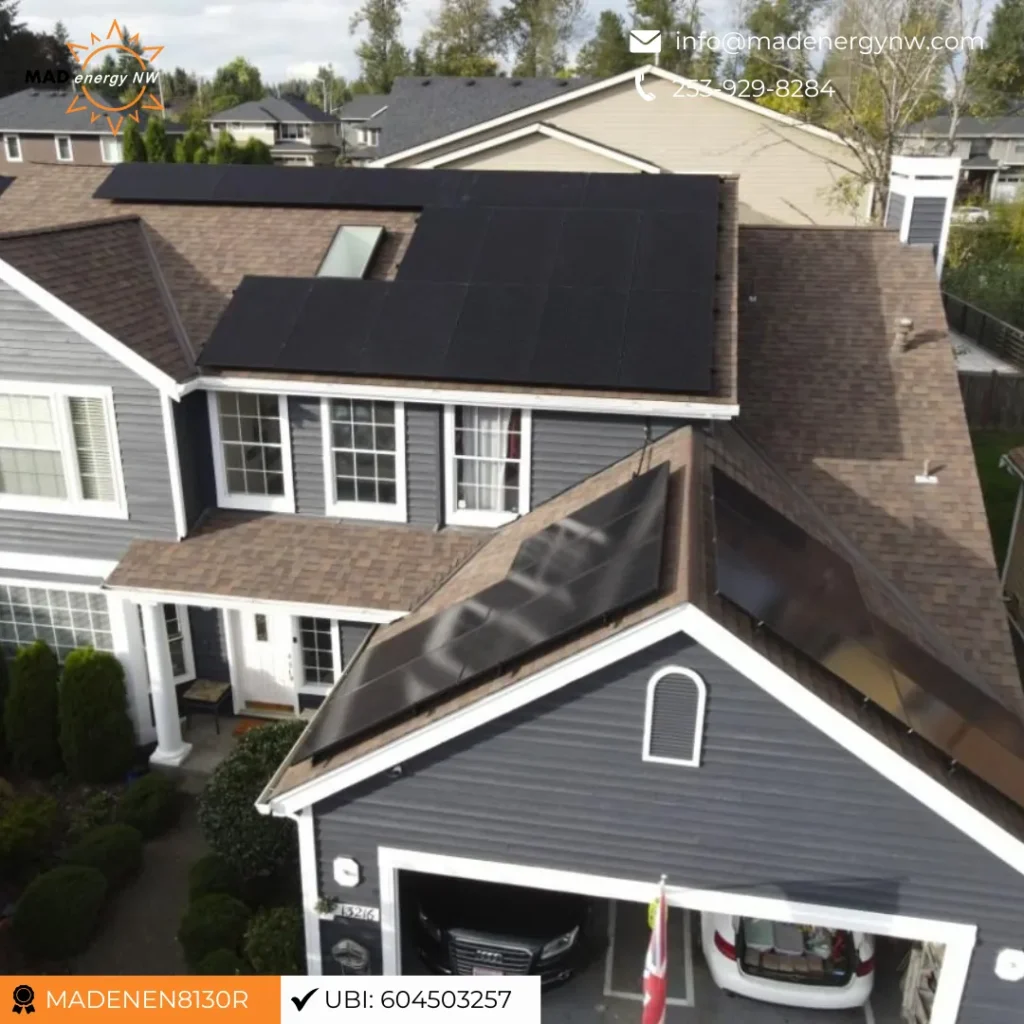 residential solar panel installation